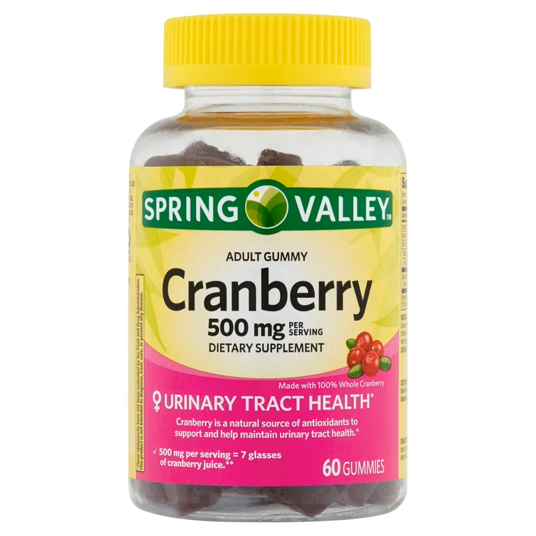 CRANBERRY 500MG X 60GUM SPRING VALLEY