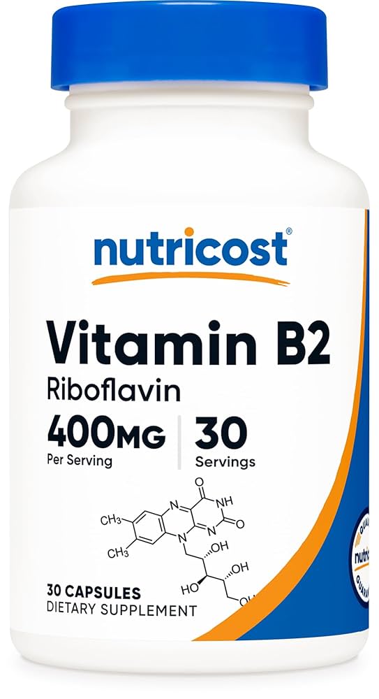 VITAMINA B2 400 GR NUTRICOST 30 CAP