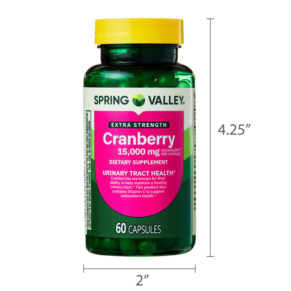 CRANBERRY 15,000MG X 60CAP SPRING VALLEY