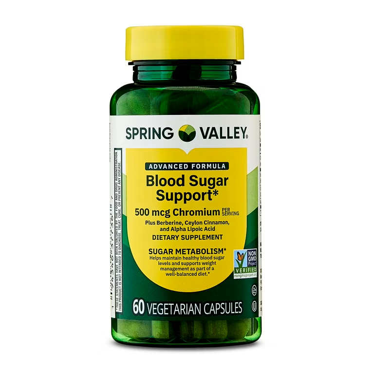 BLOOD SUGAR SUPPORT 500MG X 60CAP SPRING VALLEY