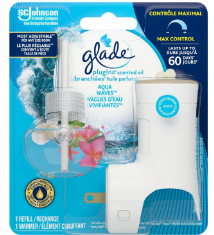 AROMATIZANTE GLADE AGUA WAVES 1 WARMER 1 REFILL 19.8 ML