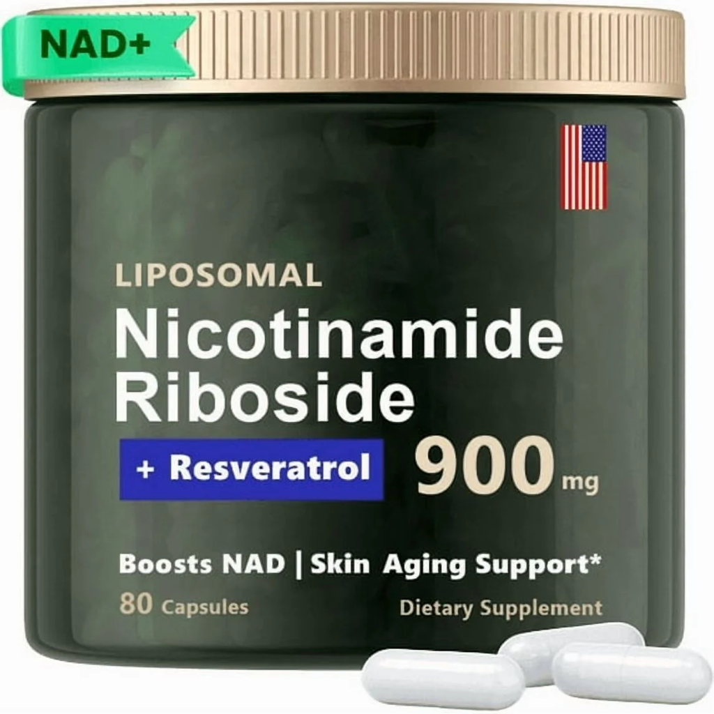 LIPOSOMAL NAD + NICOTINAMIDE RIBOSIDE + RESVERATROL 900MG X 80 CAPS DIETARY SUPPLEMENT