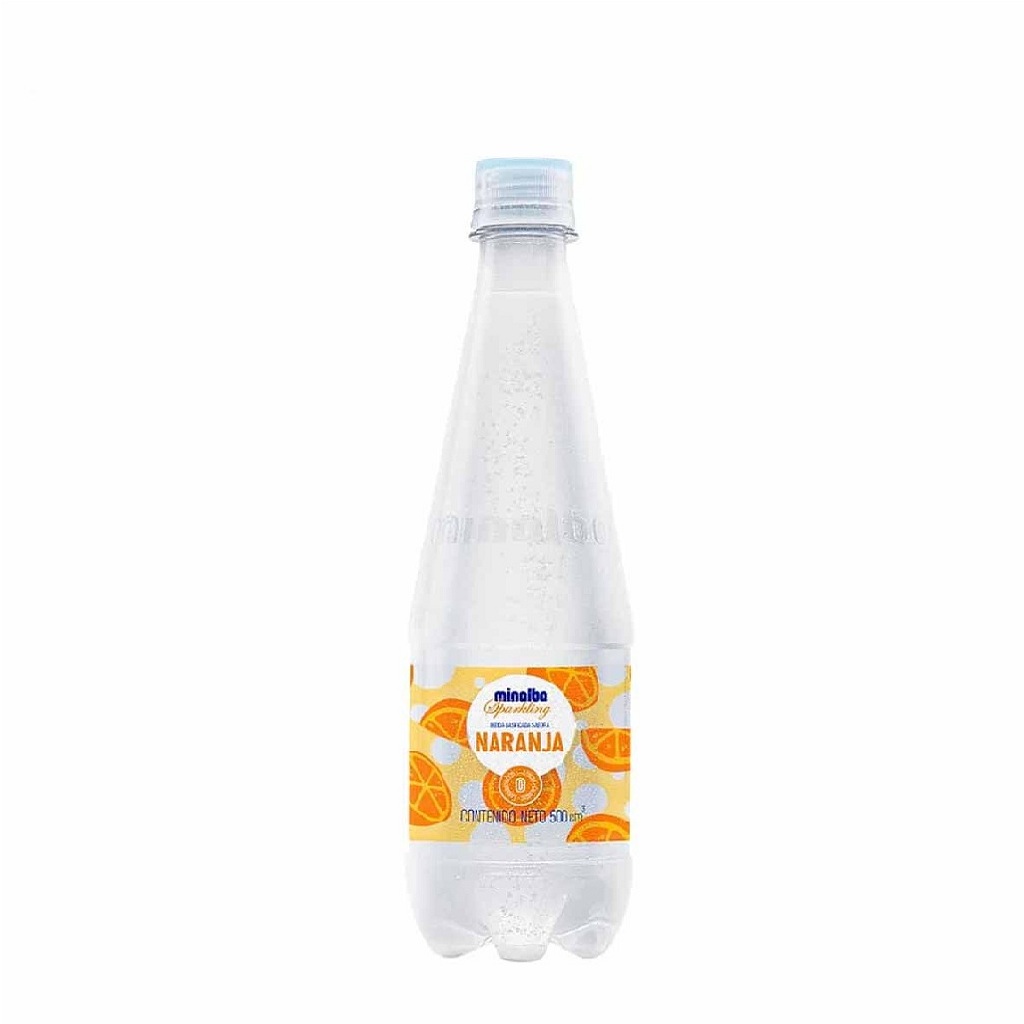 AGUA MINALBA SPARKLING NARANJA 500 ML