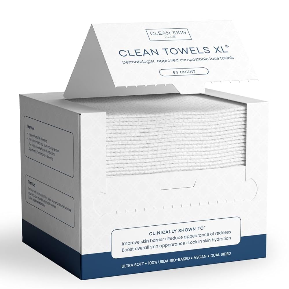 FACE TOWELS TO DRY X 50 UND XL CLEAN SKIN