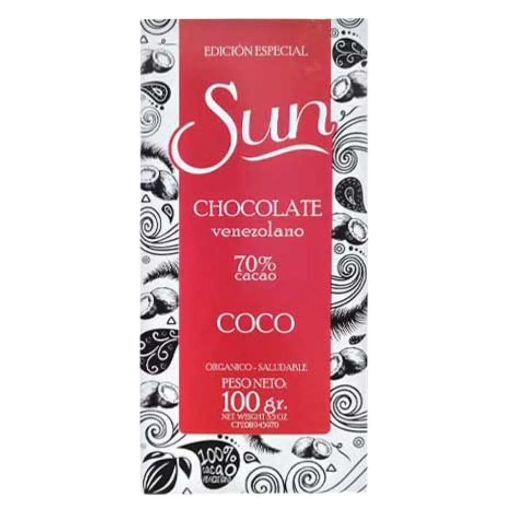 CHOCOLATE SUN EDICION ESPECIAL COCO 70% CACAO 100 GR
