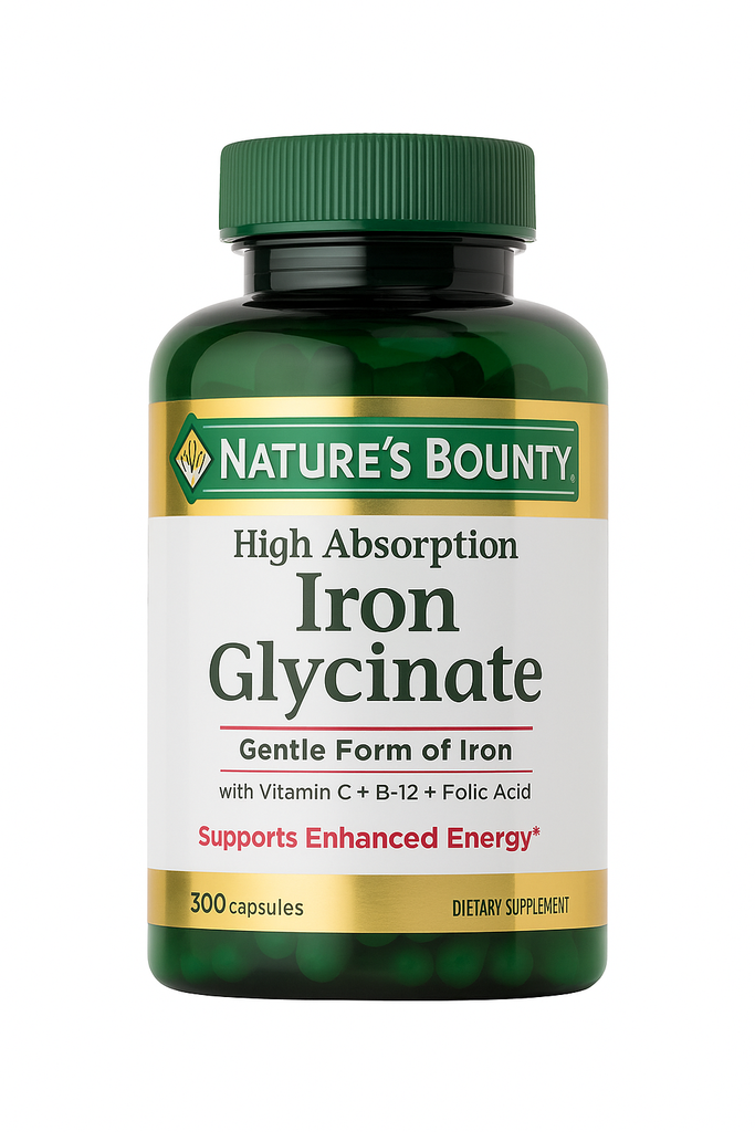 IRON GLYCINATE 300 CAP NATURES BOUNTY