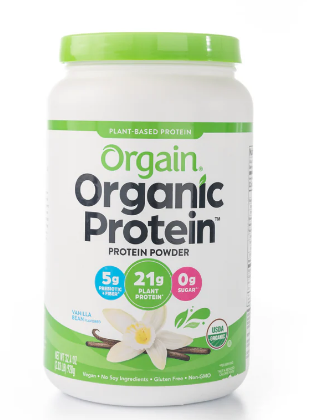 ORGAIN ORGANIC PROTEIN POWDER VANILLA BEAN FLAVORED 920 GR