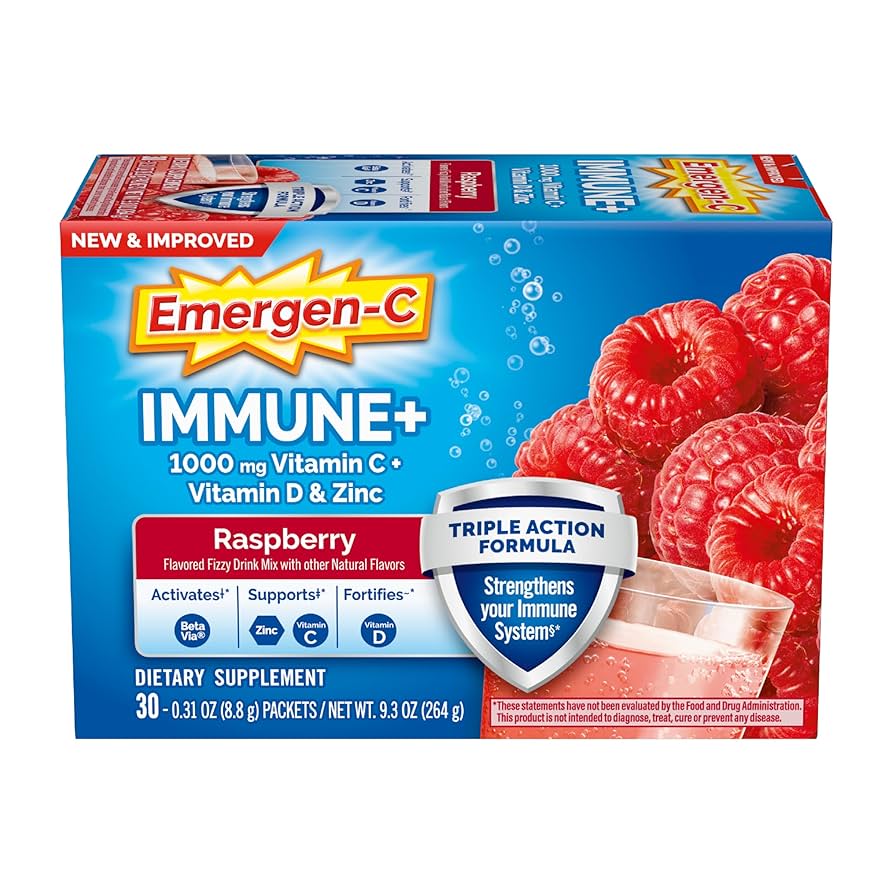 EMERGEN C IMMUNE + RASBERRY 1000MG 30 SOBRES