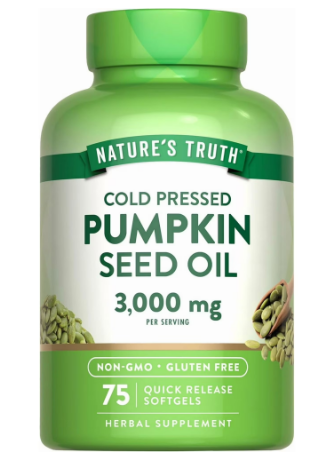 COLD PRESSED PUMPKIN SEED OIL 3000 MG 75 SOFTGELS
