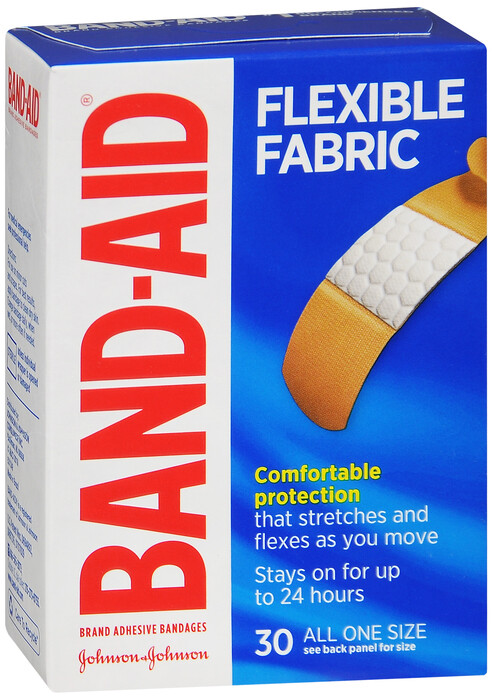 BAND-AID FLEXIBLE FABRIC COMFORTABLE PROTECTION X 30