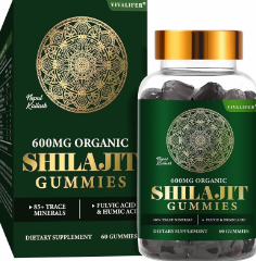 SHILAJIT 6000MG ORGANIC 60 GUMMIES VIVALIFER