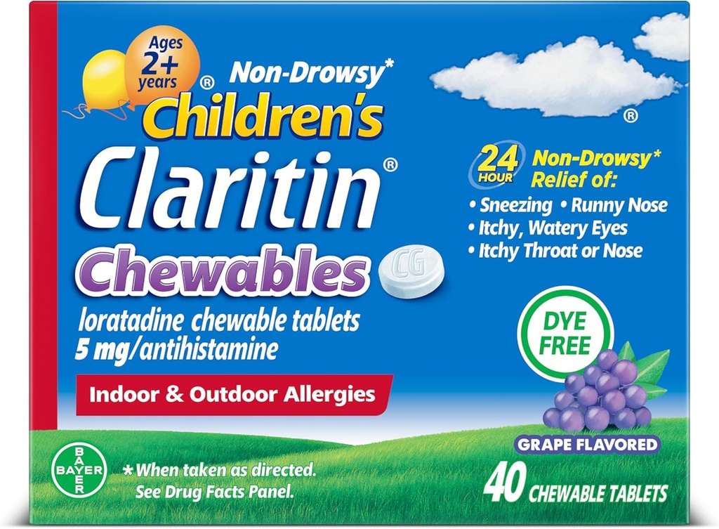 CLARITIN CHEWABLES 5MG 40 TAB