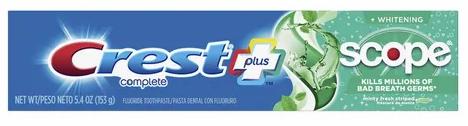 CREST COMPLETE PLUS SCOPE PLUS + WHITENING 153 GR