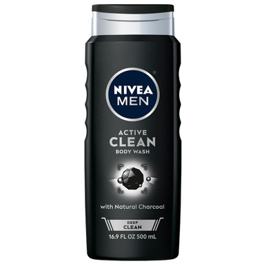 NIVEA MEN ACTIVE CLEAN 3 IN 1 NATURAL CHARCOAL GEL DE DUCHA 500ML