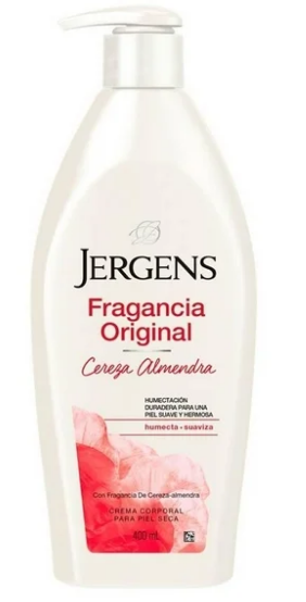 CREMA CORPORAL JERGENS FRAGANCIA ORIGINAL CEREZA ALMENDRA 400 ML
