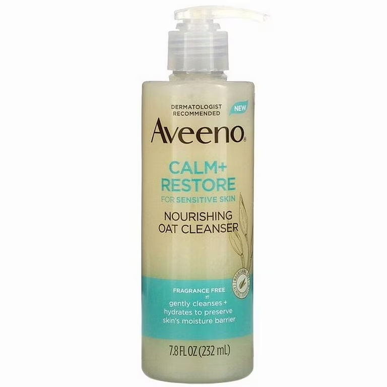 CALM+ RESTORE NOURISHUNG OAT CLEANSER SENSITIVE SKIN AVEENO 232 ML