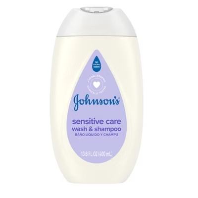 JOHNSONS BABY SENSITIVE CARE WASH & SHAMPOO 400 ML