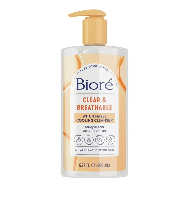 BIORE GEL LIMPIADOR CON HAZEL Y ACIDO SALICILICO 200ML
