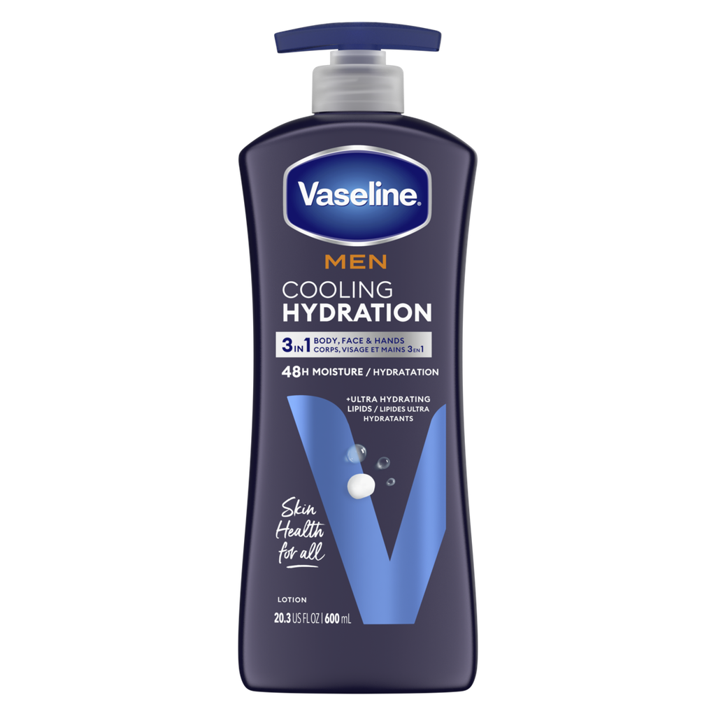 CREMA CORPORAL VASELINE MEN COOLING HYDRATION 3 IN 1 600 ML