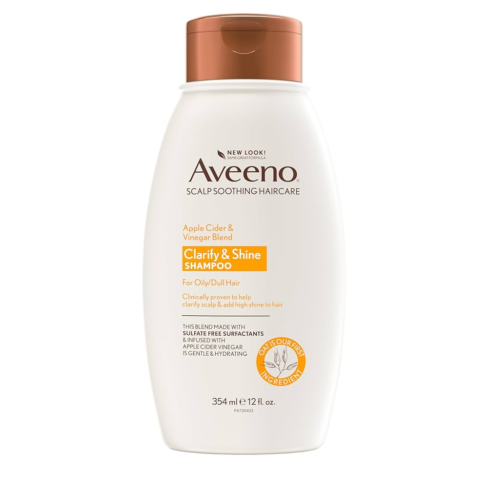 AVEENO SHAMPOO APPLE CIDER & VINAGER BLAND 354 ML