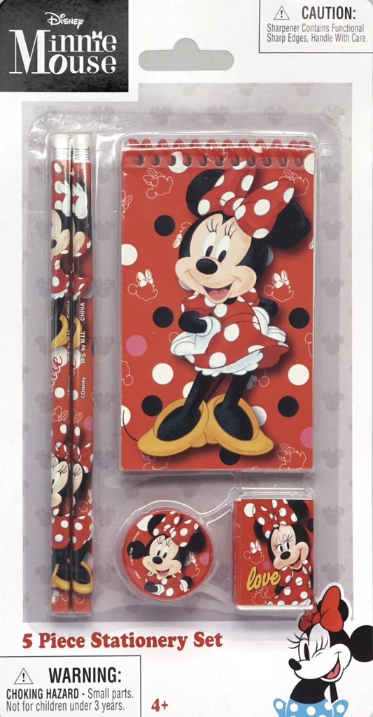 KIT DE ESTUDIO DE MINNIE 5-PC DISNEY