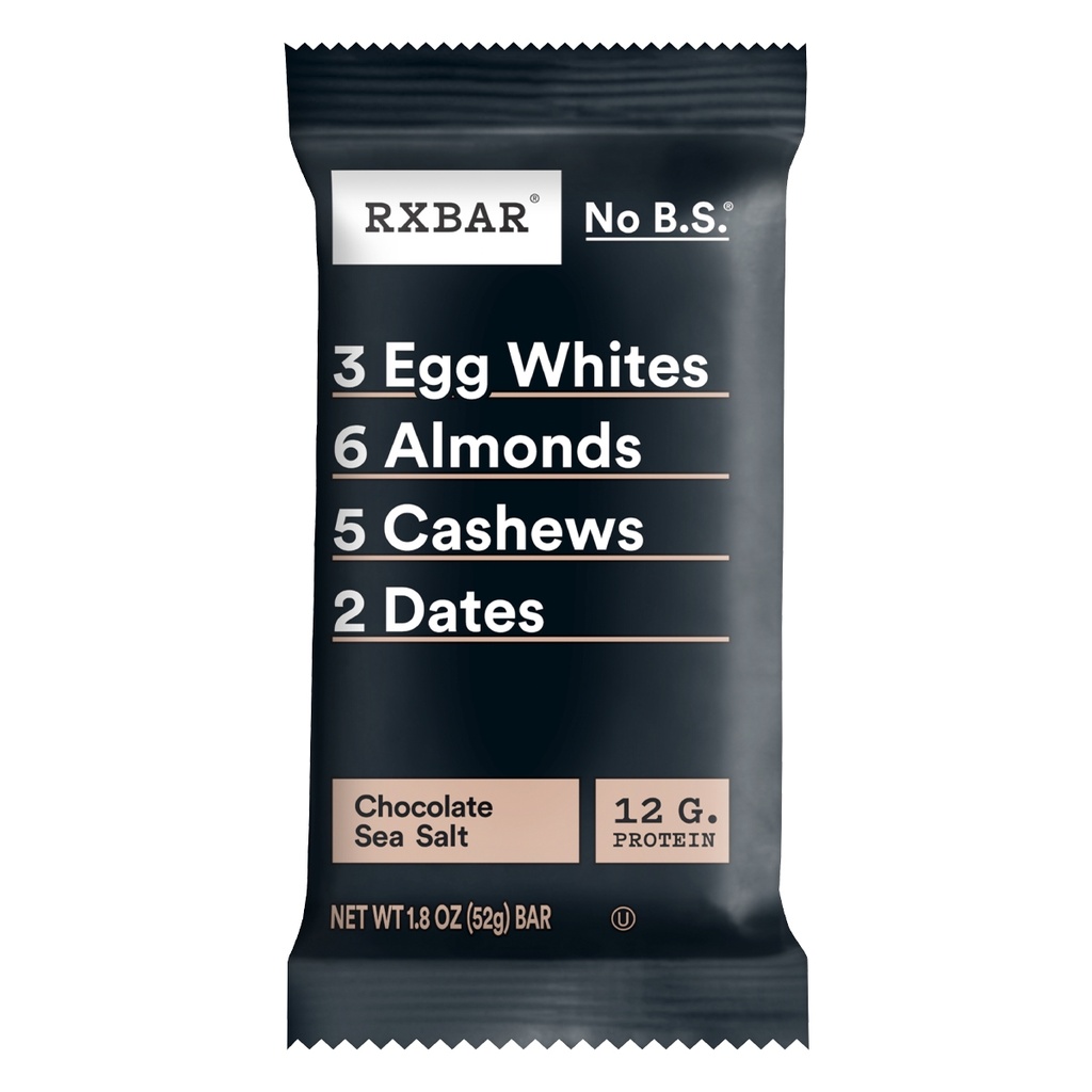 RXBAR NO B.S CHOCOLATE SEA SALT 12G PROTEINA BARRA PROTEICA 52G