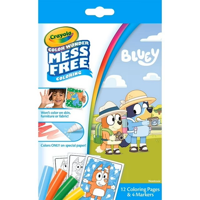 COLOR WONDER SIN DESORDEN BLUEY CRAYOLA