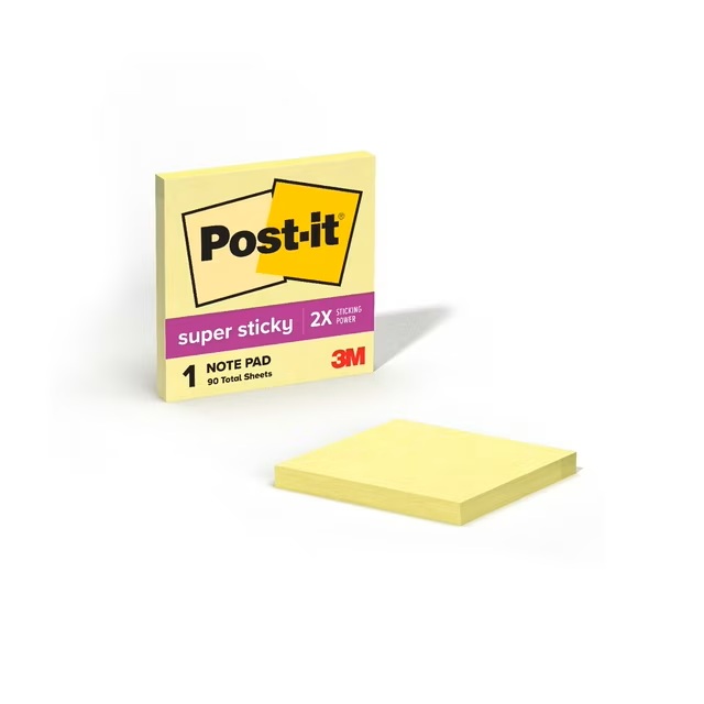 POST-IT SUPER STICKY 1 PIEZA 90HOJAS