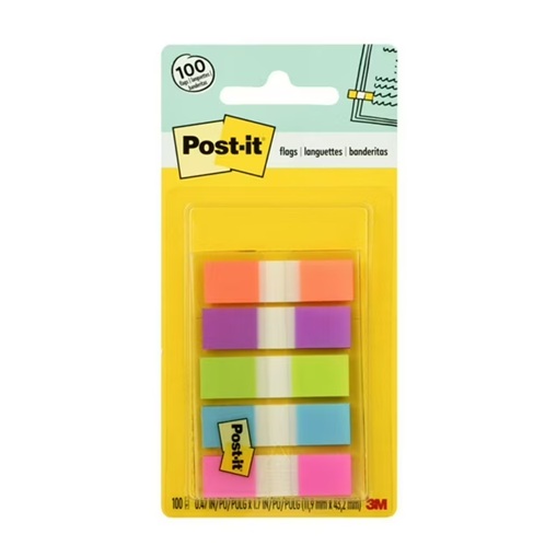 POST-IT BANDERINES 5 COLORES 100HOJAS