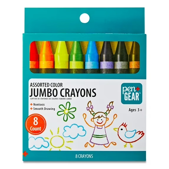 CREYONES JUMBO COLOR PEN + GEAR 8 UNID