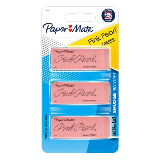 PAPER MATE 3 BORRADORES PINK PEARL