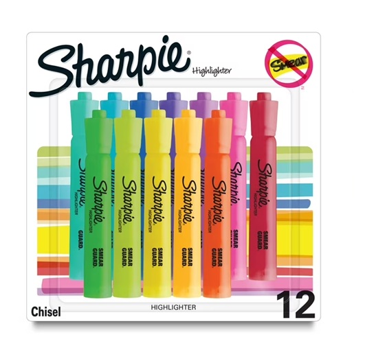 RESALTADORES 12COLORES SHARPIE