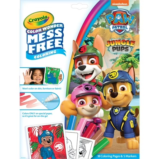 COLOR WONDER SIN DESORDEN PAW PATROL CRAYOLA