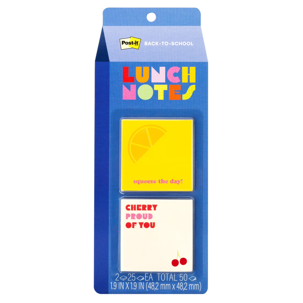 POST-IT LUNCH NOTES 2 PIEZAS DE 25HOJAS