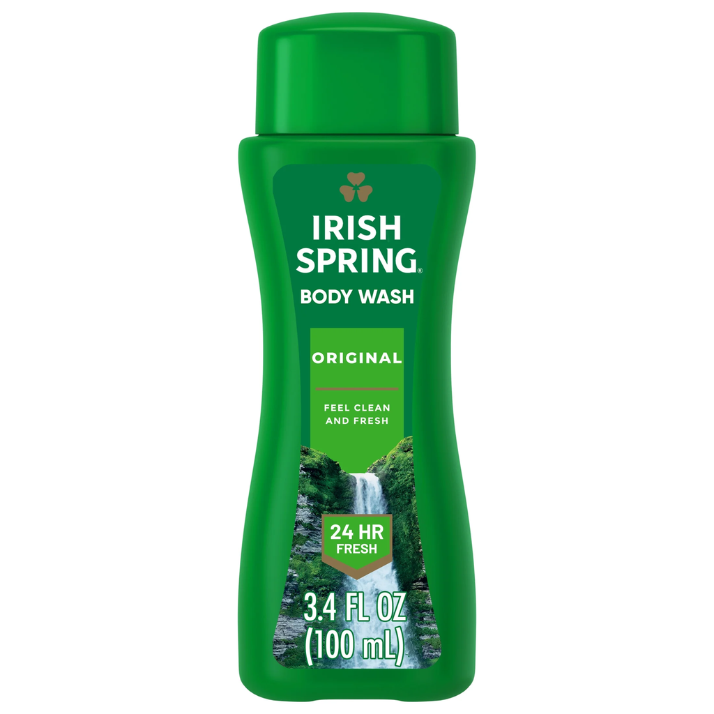 BODY WASH IRISH SPRING FEEL CLEAN AND FRESH 100 ML