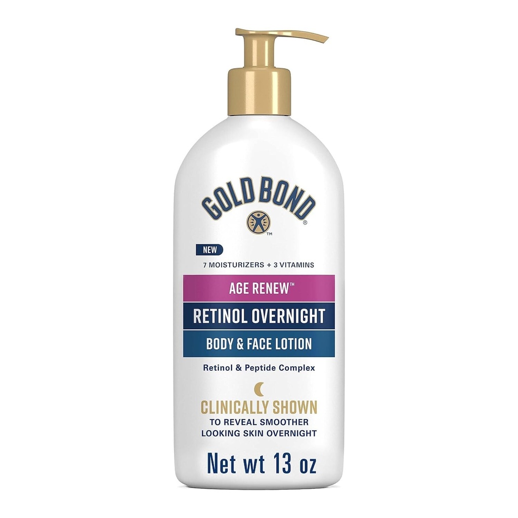 BODY & FACE LOTION AGE RENEW 368G GOLD BOND