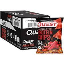 TORTILLAS STYLE PROTEIN CHIPS HOY & SPICY QUEST 32 G