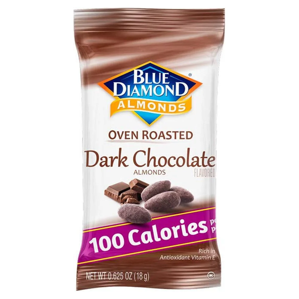 BLUE DIAMOND ALMONDS DARK CHOCOLATE 18 GR