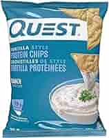 TORTILLAS STYLE PROTEIN CHIPS RANCH QUEST 32 G