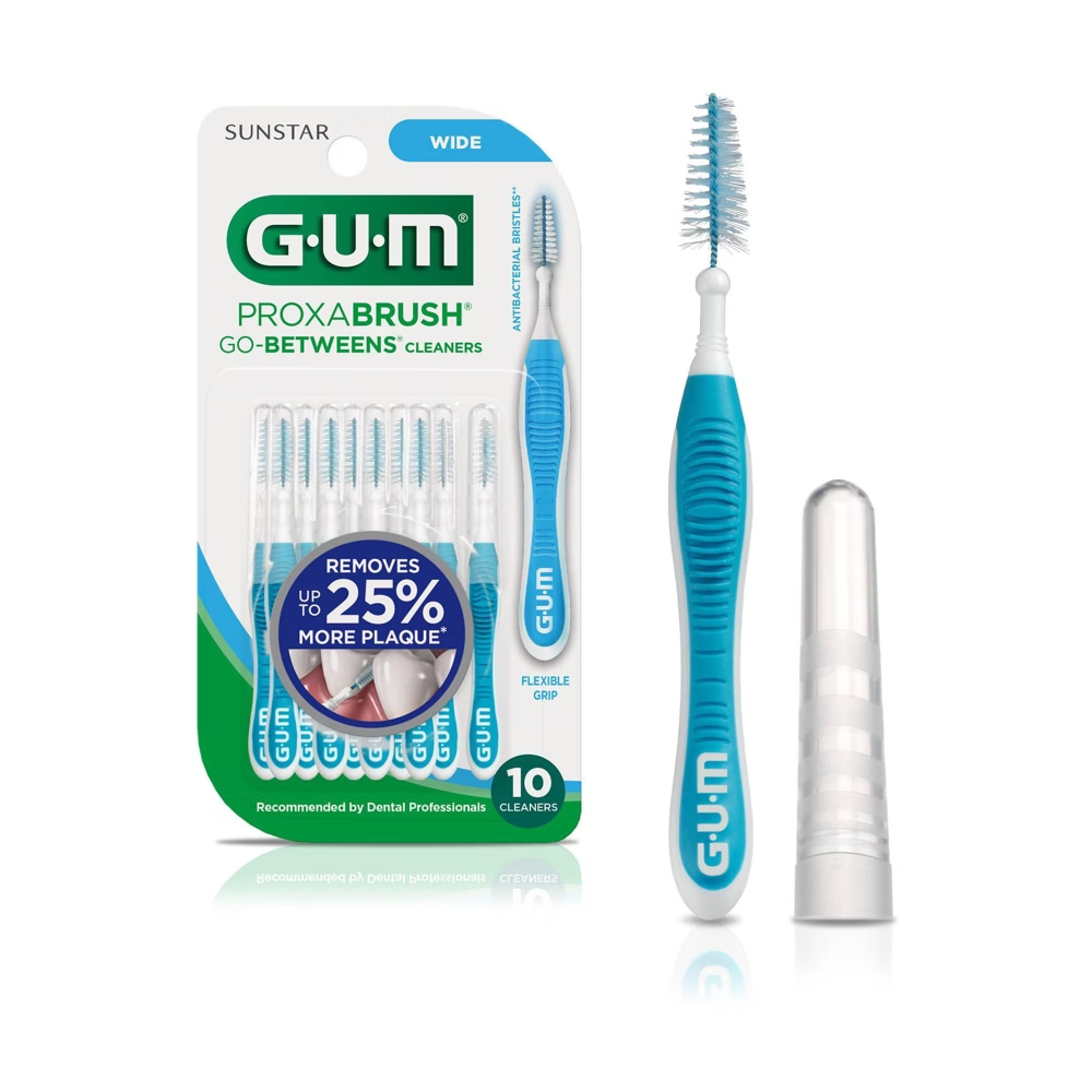 GUM PROXABRUSH GO-BETWEENS CLEANERS WIDE X 10 CLEANERS