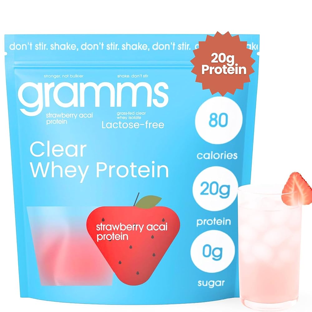 GRAMMS STRAWBERRY PROTEIN WHEY ISOLATE 456G
