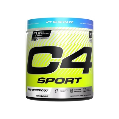 C4 PRE SPORT WORKOUT ICY BLUE RAZZ 244GR