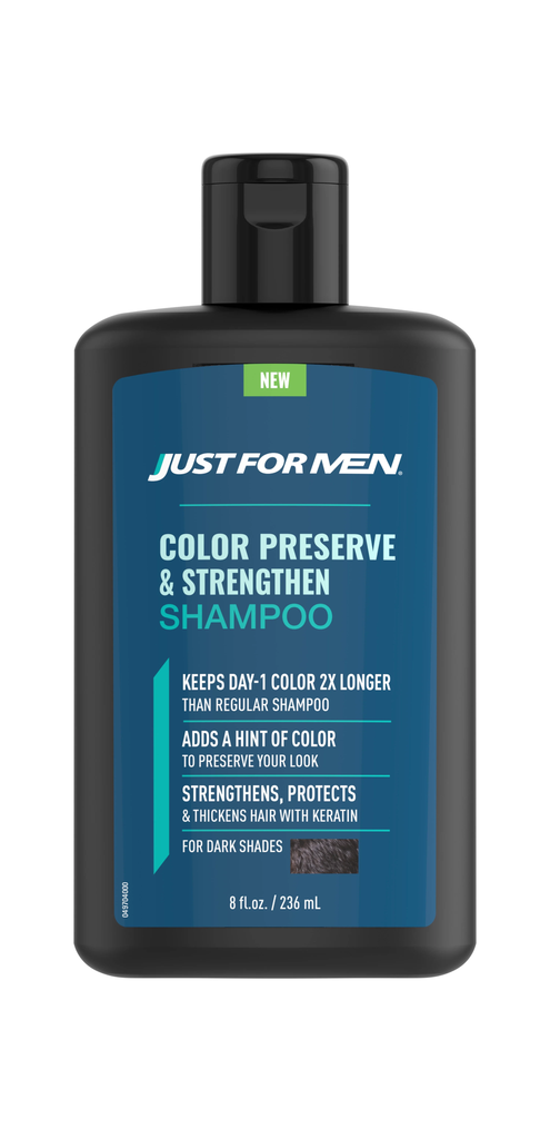 SHAMPOO JUST FOR MEN DARK COLOR PRESERVE & STRENGTHEN 236 ML