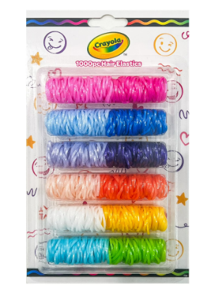 COLITAS ELASTICAS DE COLORES CRAYOLA 1000 PIECES