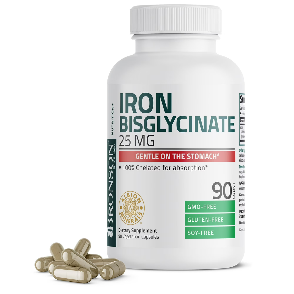IRON BISGLYCINATE 25 MG 90 COUNT BRONSON