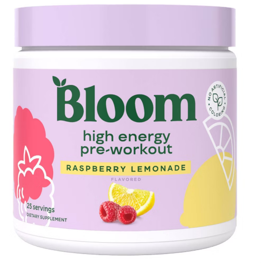 BLOOM HIGH ENERGY PRE-WORKOUT RASPBERRY LEMONADE 207.5 GR