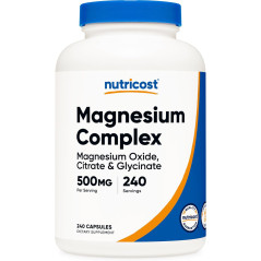 MAGNESIUM COMPLEX 500 MG 240 CAPSULAS NUTRICOST