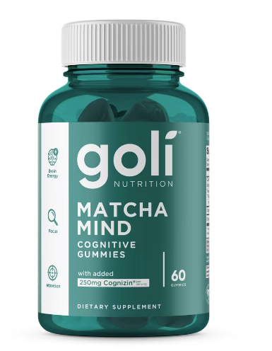 GOLI NUTRITION MATCHA MIND 60 GUMMIES