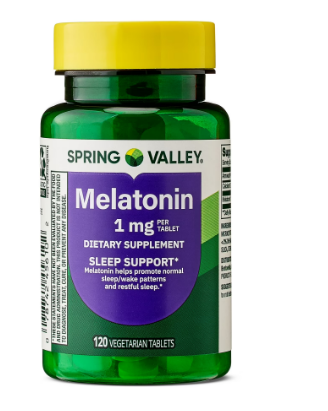 MELATONIN SLEEP SUPPLEMENT 1 MG 120 TABLETS SPRING VALLEY