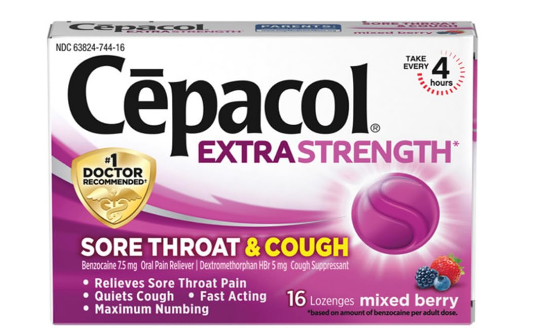 CEPACOL MIXED BERRY EXTRA STRENGHT 16 CAP